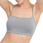 Hanes Women's String Bralette Pack, 3-Pack, Cotton Sports Bralette Bras for Women, Solid or Assorted Wireless Bras