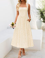 ZESICA Women's Summer Sleeveless Floral Maxi Dresses 2026 Halter Neck Flowy A Line Formal Cocktail Wedding Guest Long Dress