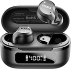 TOZO NC9 Hybrid Active Noise Cancelling Wireless Earbuds, 6 Mics ENC Clear Call, IPX8 Waterproof, in Ear Bluetooth 5.3 Headphones Stereo Bass Ear Buds 60H Playtime with LED Display 32 EQs via APP
