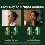 Tree of Life Beauty Facial Skin Care Set, Brightening, Firming & Hydrating Face Serums - Vitamin C, Retinol & Hyaluronic Acid for Smooth Radiant Skin, Dermatologist Tested, 1 Fl Oz (Pack of 3)