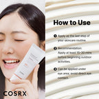 COSRX Vitamin E Vitalizing Sunscreen,SPF 50 Face Sunscreen, Lightweight, Non-Sticky, No White Cast, Hydrating, Beach Essentials, Travel Essentials, Korean Skincare, Mothers Day Gift for Mom1.69 fl oz