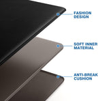 StepRite Kitchen Mats, 2PCS Kitchen Rugs, Cushioned Anti Fatigue Kitchen Mats for Floor, Non-Slip Standing Desk Mat, Waterproof Kitchen Rug Set for Kitchen, Floor, Office, 17.3"x30"+17.3"x47", Black