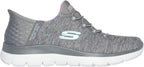 Skechers Women's Summits - Dazzling Haze Hands-Free Slip-Ins - Memory Foam Insole, Heel Pillow, Vegan Materials Sneaker