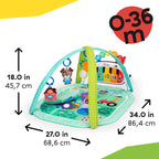 Bright Starts Disney Baby Mickey Mouse Original Bestie 2-in-1 Baby Activity Walker - Easy Fold Frame and Removable -Toy Station, 6 Months and up