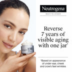 Neutrogena Rapid Wrinkle Repair, Retinol Face Moisturizer, Daily Anti-Aging Neck & Face Cream with Hyaluronic Acid, Retinol Cream, Fragrance-Free, Fades Fine Lines, Wrinkles and Dark Spots, 1.7 oz