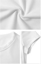 Women's Multi-Pack Short Sleeve Round Neck T-Shirt - Basic Slim Fit Knit Crop Tops