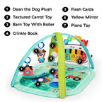 Bright Starts Disney Baby Mickey Mouse Original Bestie 2-in-1 Baby Activity Walker - Easy Fold Frame and Removable -Toy Station, 6 Months and up