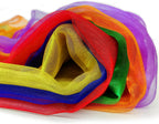 Juggling Scarves for Kids Play 24 Pcs Dance Music Scarfs Colorful Silk Actives Scarves Rhythm Band Scarves for Toddlers Children Movement(6 Colors)