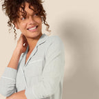 Amazon Essentials Women's Long Sleeve Cotton Modal Pajama Set, Loungewear with Full-Length Bottom