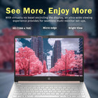 HP Stream 14" HD BrightView Laptop, Intel Celeron N150, 16GB RAM, 288GB Storage (128GB UFS + 160GB Docking Station Set), Intel UHD Graphics, 720p Webcam, Wi-Fi, 1 Year Office 365, Win 11 S, Gold