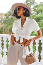 Ekouaer Pajamas Set for Women Short Sleeve Sleepwear Button Down Pjs Lounge Sets Soft Nightwear