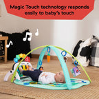 Bright Starts Disney Baby Mickey Mouse Original Bestie 2-in-1 Baby Activity Walker - Easy Fold Frame and Removable -Toy Station, 6 Months and up
