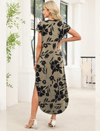 WIHOLL Summer Dresses Cap Sleeve Crewneck Maxi Long Casual Dress with Pockets Beach Vacation Sundresses 2026 Trendy