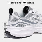 BAASPLOA Women's Chunky Fashion Sneakers Casual Sports Shoes Mesh Breathable Athletic Gym Workout Tennis Shoe Platform Thick Walking Shoes