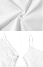 Women's Slim Fit Sleeveless Crop Top-Cute Casual Tank, Stretchy Workout Cami