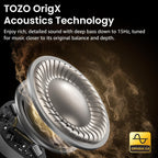 TOZO NC9 Hybrid Active Noise Cancelling Wireless Earbuds, 6 Mics ENC Clear Call, IPX8 Waterproof, in Ear Bluetooth 5.3 Headphones Stereo Bass Ear Buds 60H Playtime with LED Display 32 EQs via APP