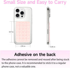 Yojaro 4Pack Silicone Suction Phone Case Mount, Silicon Adhesive Smartphones Stand Sticky, Hands-Free Phone Accessories Holder for Selfies and Videos (Black & White & Translucent & Light Pink)