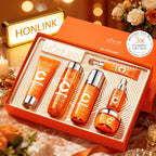 6-Piece Hydrating Skincare Set with Vitamin C & Niacinamide, Face Care Kit Includes Toner, Serum, Cleanser, Moisturizer, Eye Cream & Body Lotion | Mother’s Day Gift for Women
