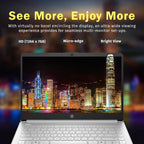 HP Stream 14" HD BrightView Laptop, Intel Celeron N150, 16GB RAM, 288GB Storage (128GB UFS + 160GB Docking Station Set), Intel UHD Graphics, 720p Webcam, Wi-Fi, 1 Year Office 365, Win 11 S, Silver