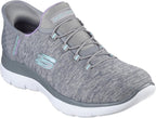 Skechers Women's Summits - Dazzling Haze Hands-Free Slip-Ins - Memory Foam Insole, Heel Pillow, Vegan Materials Sneaker