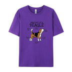 Anatomy Of A Beagle T-Shirt Cute Style T-shirt Tees New Arrival Fashionable Cotton Men T Shirt Mens Clothing 2024