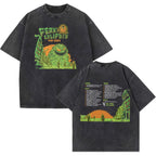 Ferxxocalipsis Tour 2024 Feid Ferxxo Vintage Washed T Shirts Men's Hip Hop Fashion Oversized T-shirt Punk Gothic Clothing Tshirt