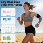LIGE ECG+PPG Smart Bracelet Men Women Uric Acid Body Fat Body Temperature BP Five Organ Health Smartwatch Sports Fitness Band