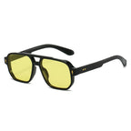 New Fashionable Double-Beam Rivet Sunglasses for Men Wholesale Retro Casual Driving Business Sunglasses