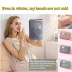 Reusable Hot Compress Bag with EU Plug Rechargeable Hand Warmer Cute Design Portable Hot Water Bottle for Therapeutic Warmth