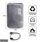 Reusable Hot Compress Bag with EU Plug Rechargeable Hand Warmer Cute Design Portable Hot Water Bottle for Therapeutic Warmth