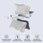 Reusable Hot Compress Bag with EU Plug Rechargeable Hand Warmer Cute Design Portable Hot Water Bottle for Therapeutic Warmth