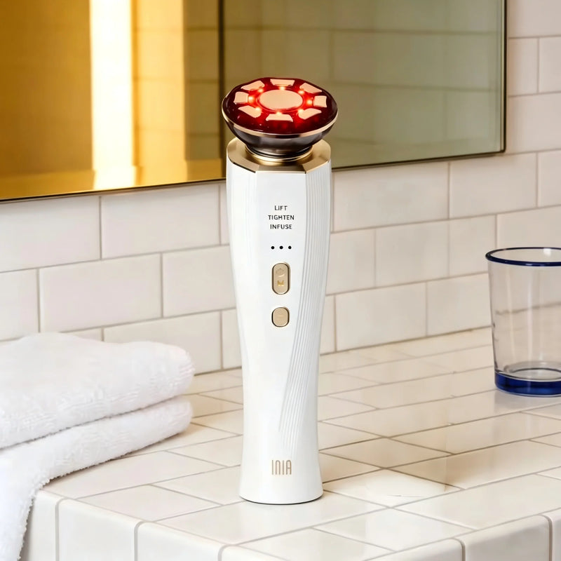 Three in one red light facial and neck beauty device, a skincare tool that eliminates skin swelling and tightens the ski