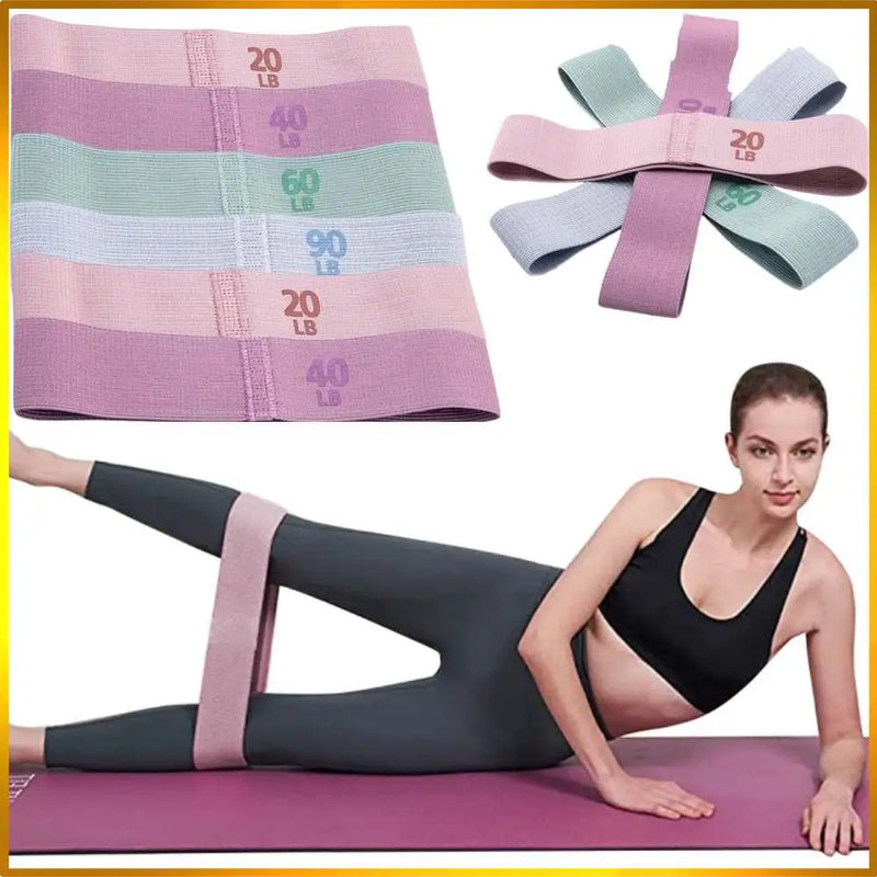 Fitness Resistance Bands Fabric Elastic Bands Yoga Pilates Hip Circle Expander Bands Gym Training Loops Yoga Workout Equ