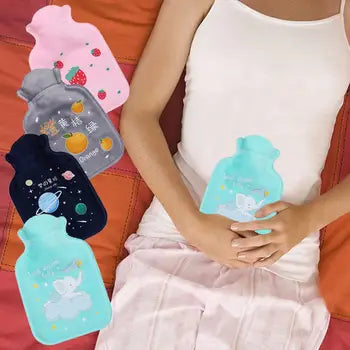 Strawberries Hand Warmer Hot Water Bag Heat Warm Plush Bottle Hot Warm Coldproof Soft Water Filling Heating Keeping Wate