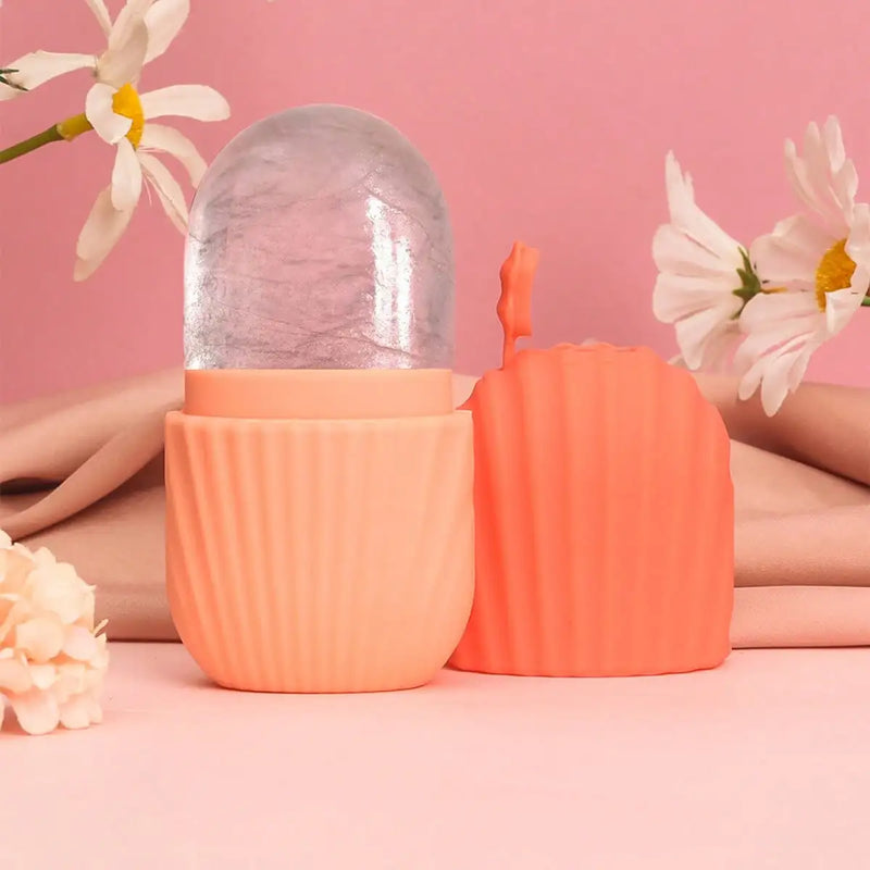 1Pc Silicone Ice Face Roller, Facial Ice Compress Mold for Pore Minimizing & Redness Soothing, Skincare Tool for Women