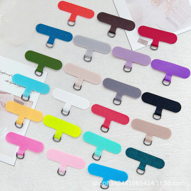 Phone Lanyard Anti-lost Lanyard Strap Detachable Colorful Gasket Metal Ring Clip Hang Cord Tether Ta
