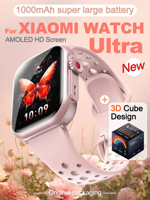 2025New For XIAOMI IOS Watch Ultra2 Smart Watches Women 1000mAh 1.85" AMOLED Full Touch Screen BT Ca