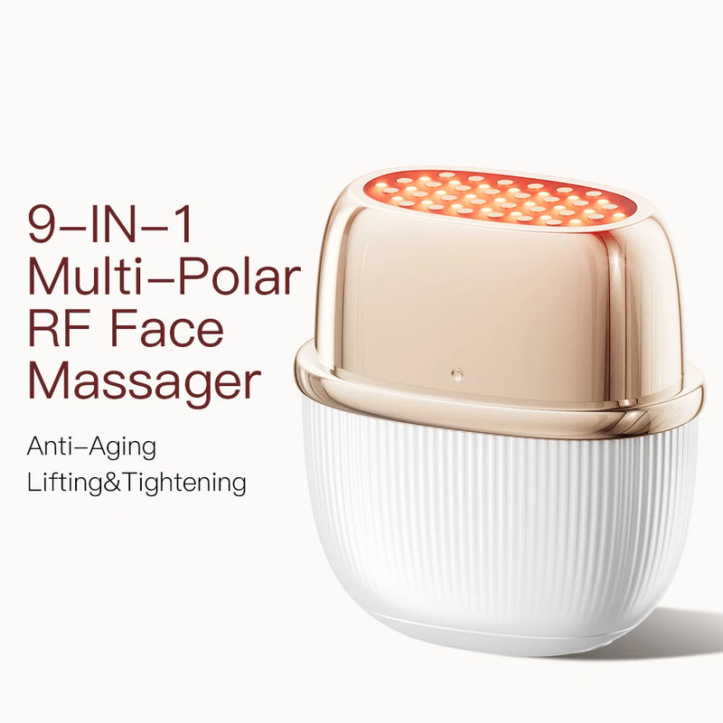 ANLAN Multi-Polar RF Beauty Device EMS Facial Lifting Skin Tightening Anti-Aging Wrinkle 3 Color Light Skincare Massage