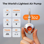 Aerogogo GIGA Pump Air Pump for Inflatables, Only 1Oz Ultra-Mini Portable Air Mattress Pump for Ultralight Camping Gear, Pool Floats Air Bed Air Mattress